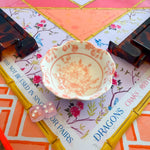 Chinoiserie Floral Mahjong Dice Dish Pink - The Pink Pineapple 850