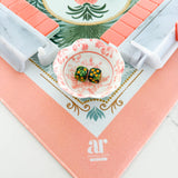 Chinoiserie Floral Mahjong Dice Dish Pink - The Pink Pineapple 850