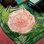 Chinoiserie Floral Mahjong Dice Dish Pink - The Pink Pineapple 850