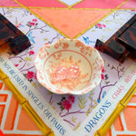 Chinoiserie Floral Mahjong Dice Dish Pink - The Pink Pineapple 850