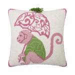 Chinoiserie Monkey Garden Pillow - The Pink Pineapple 850