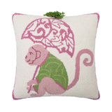 Chinoiserie Monkey Garden Pillow - The Pink Pineapple 850