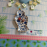 Chinosorie White Ginger Jar Dice Catchall - The Pink Pineapple 850