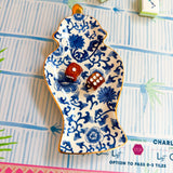 Chinosorie White Ginger Jar Dice Catchall - The Pink Pineapple 850