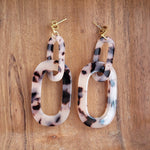 Chrissy Earrings - Blonde Tortoise - The Pink Pineapple 850