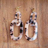 Chrissy Earrings - Blonde Tortoise - The Pink Pineapple 850