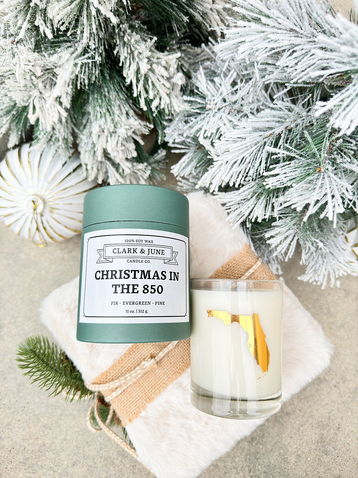 Christmas In The 850 Candle - The Pink Pineapple 850