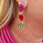Christmas Light Bulb Drop Earrings - The Pink Pineapple 850