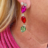 Christmas Light Bulb Drop Earrings - The Pink Pineapple 850