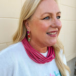 Christmas Light Bulb Drop Earrings - The Pink Pineapple 850