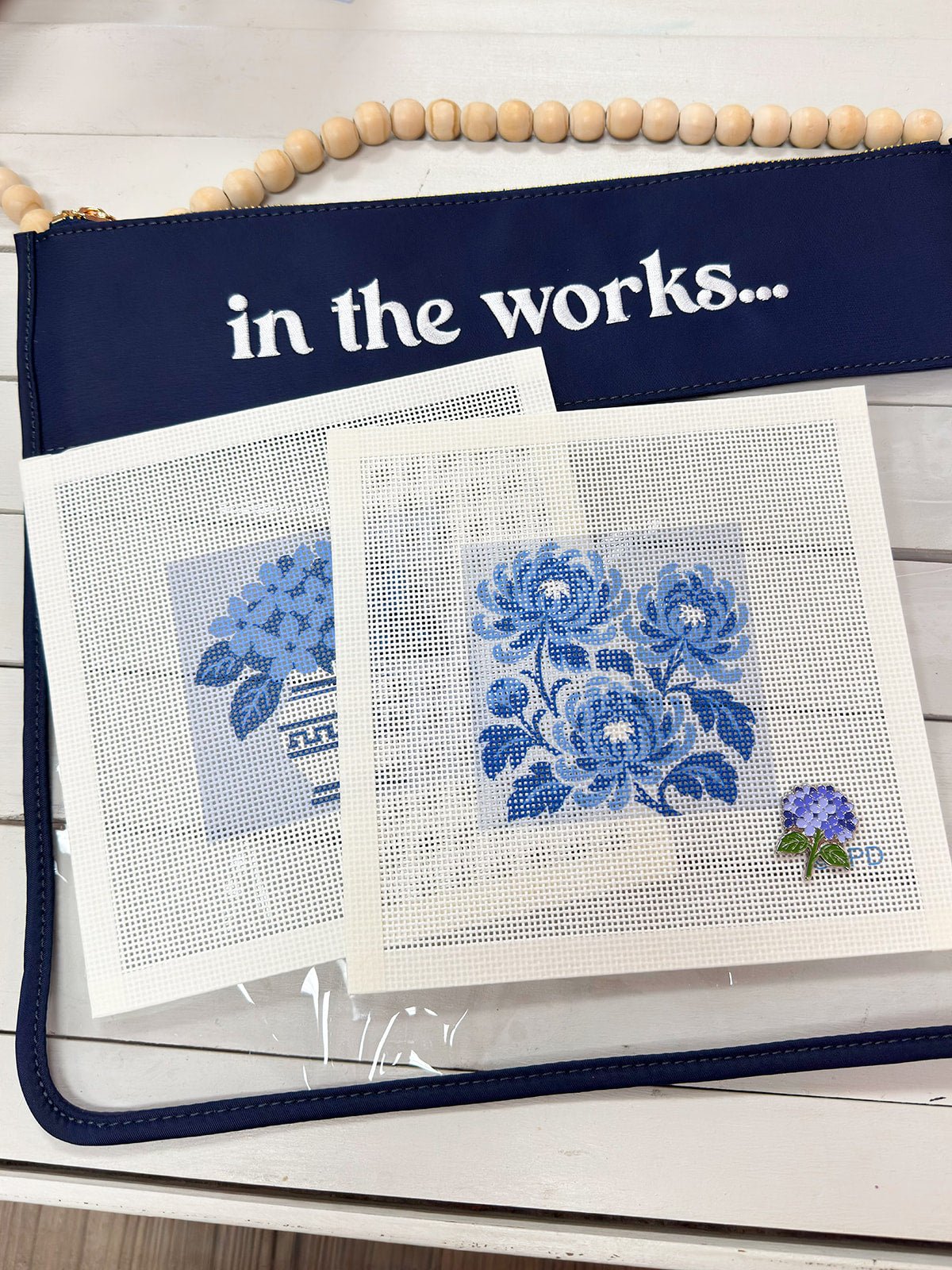 Chrysanthemum Garden Needlepoint Kit - The Pink Pineapple 850