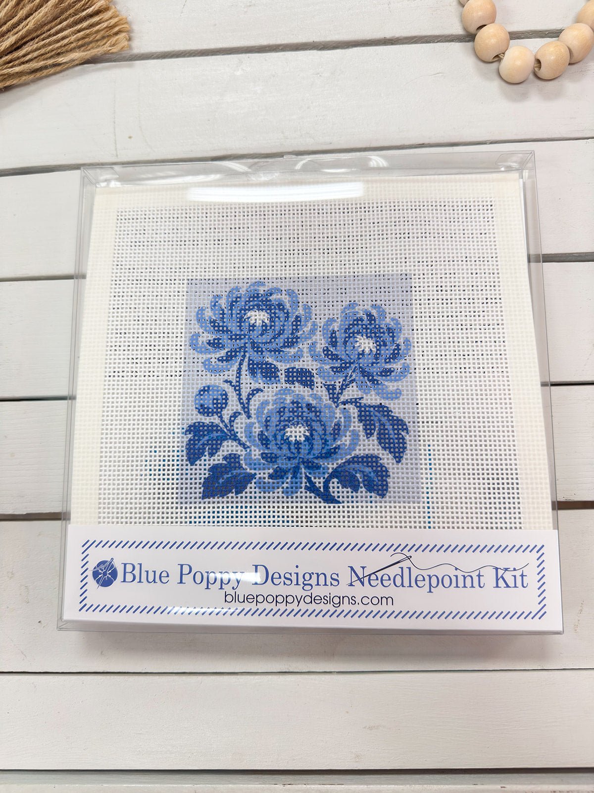 Chrysanthemum Garden Needlepoint Kit - The Pink Pineapple 850
