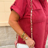 Cider Hour Suede Shirt Mini Dress - The Pink Pineapple 850