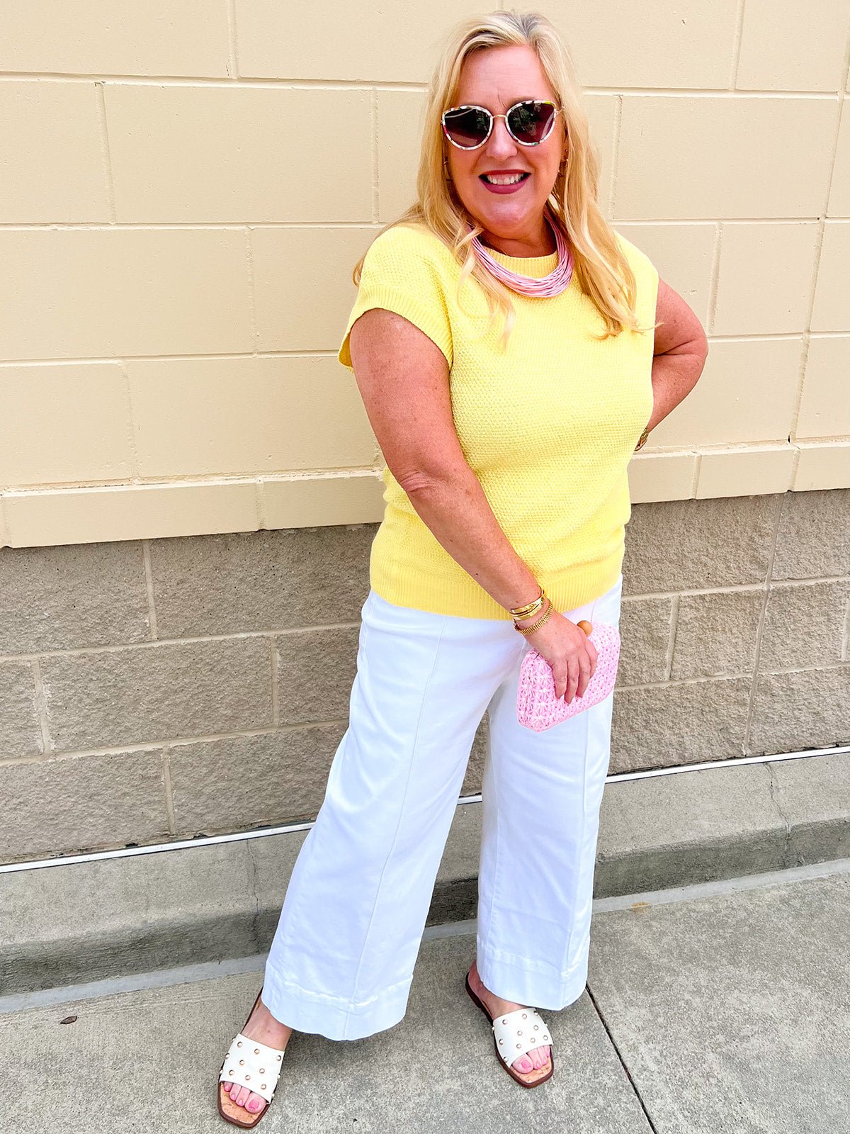 Citrus Sunbeam Knit Top - The Pink Pineapple 850