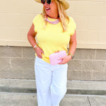 Citrus Sunbeam Knit Top - The Pink Pineapple 850