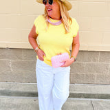 Citrus Sunbeam Knit Top - The Pink Pineapple 850