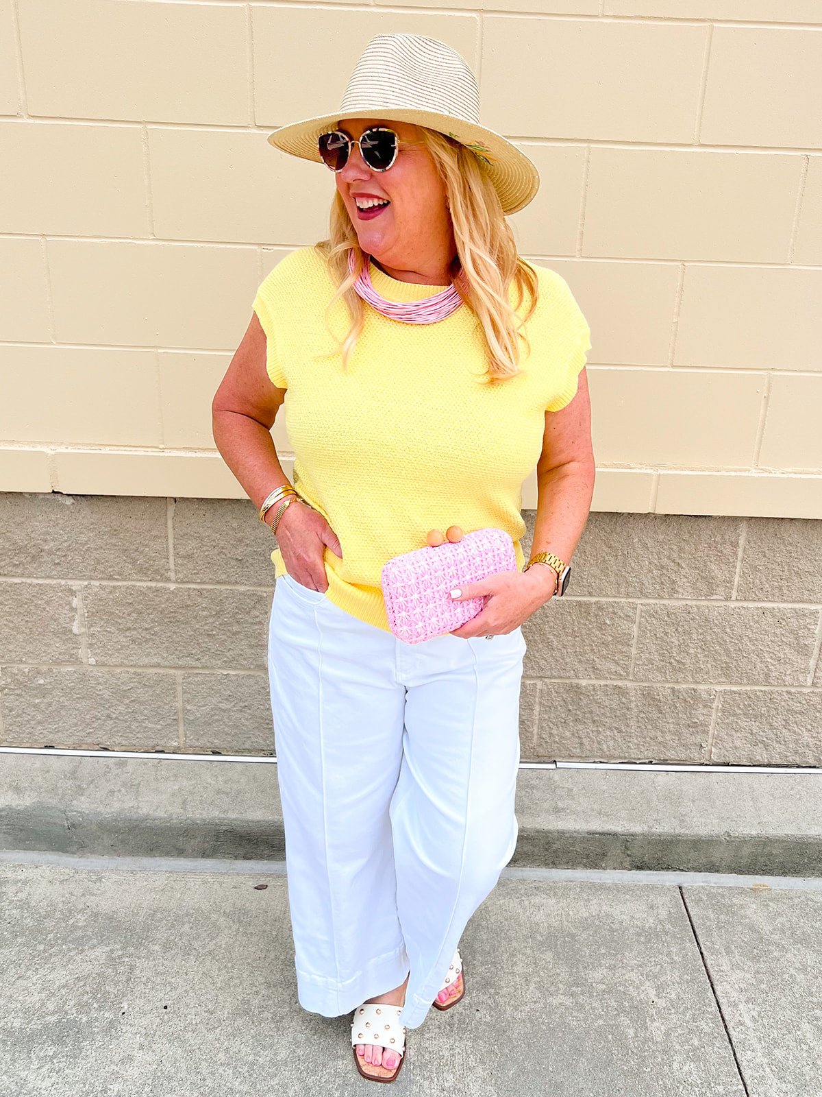 Citrus Sunbeam Knit Top - The Pink Pineapple 850