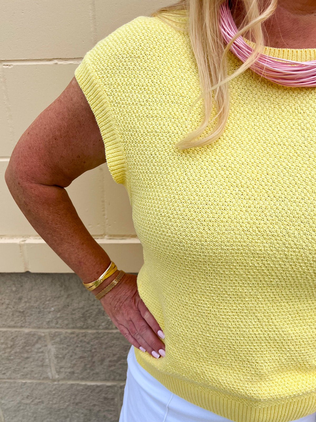 Citrus Sunbeam Knit Top - The Pink Pineapple 850
