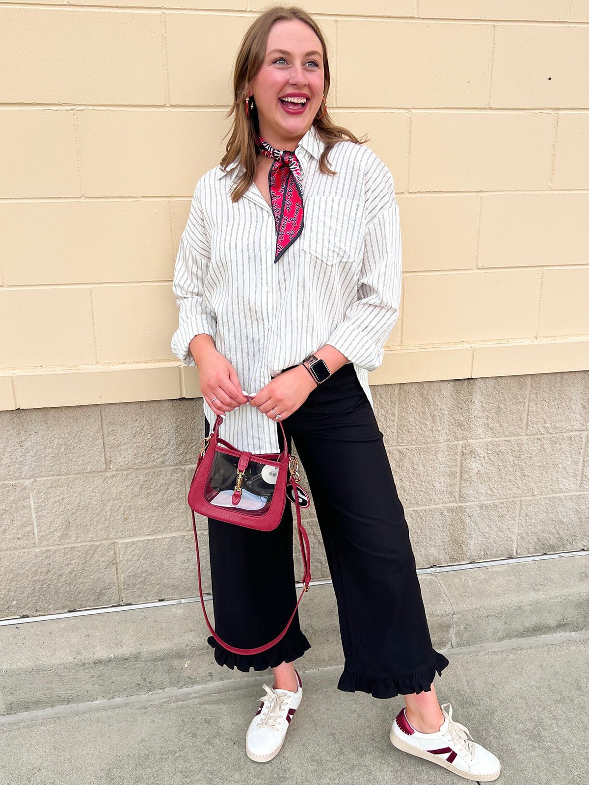 City Harbor Stripe Button Down - The Pink Pineapple 850