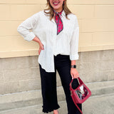 City Harbor Stripe Button Down - The Pink Pineapple 850