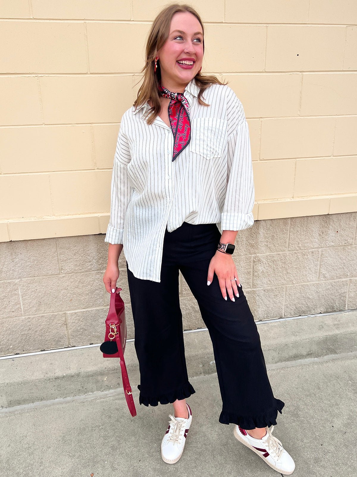 City Harbor Stripe Button Down - The Pink Pineapple 850