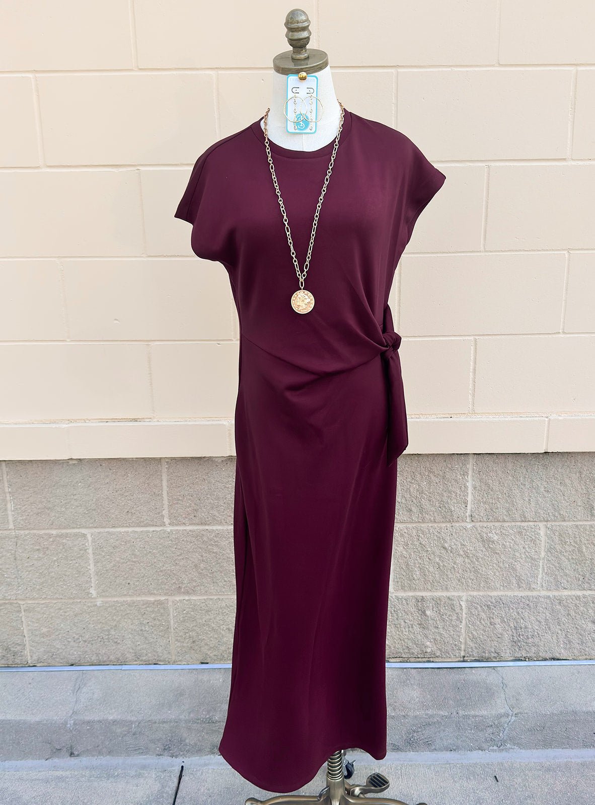 City Stroll Tie Waist Dress - The Pink Pineapple 850