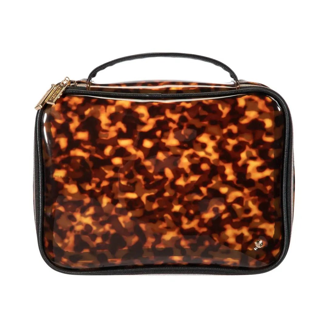 Claire Jumbo Makeup Case – Miami Tortoise - The Pink Pineapple 850