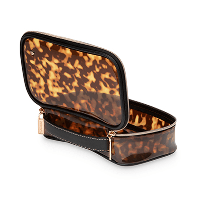 Claire Medium Makeup Case - Miami Tortoise - The Pink Pineapple 850