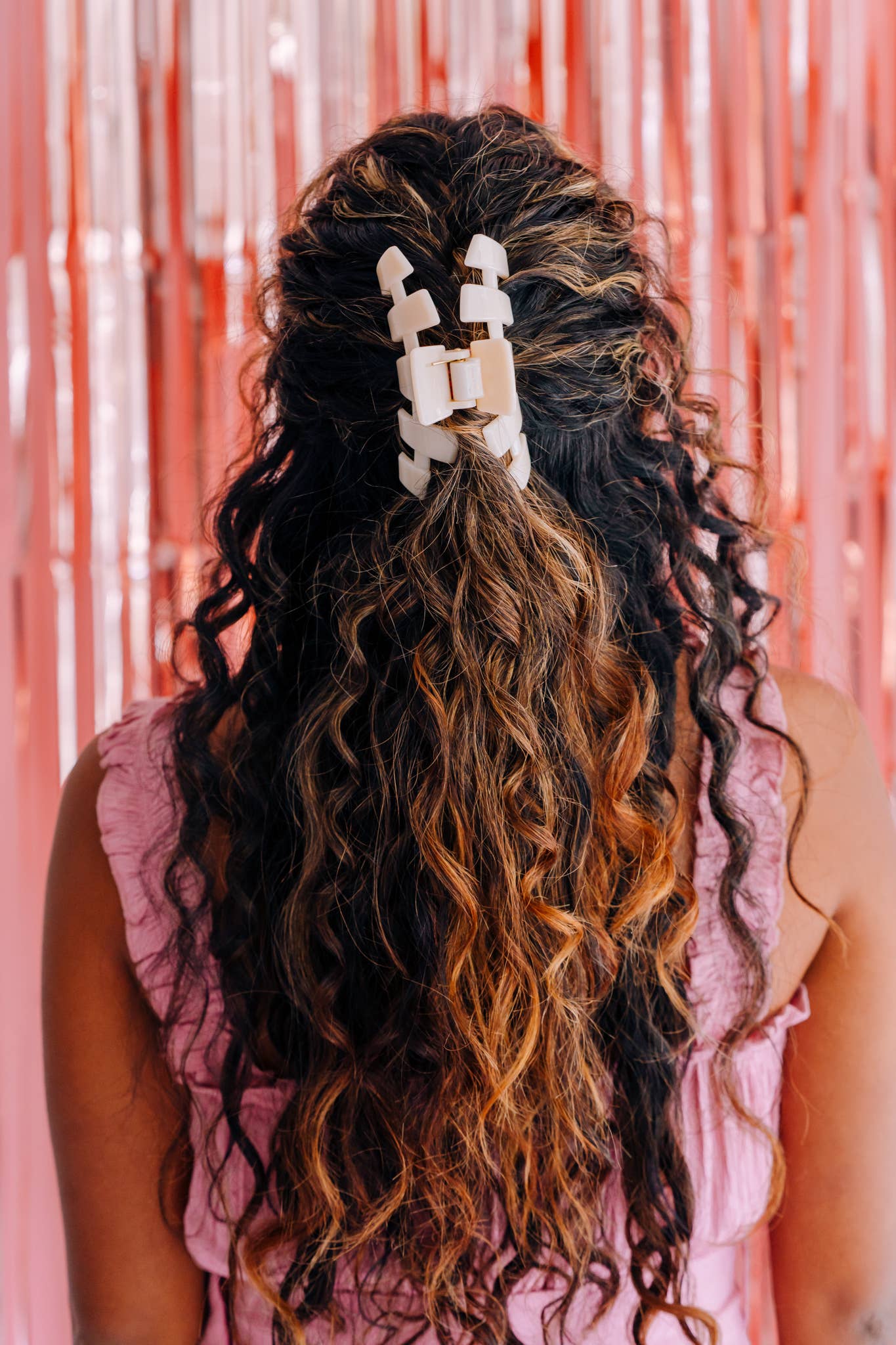 Classic Almond Beige Large Hair Clip - The Pink Pineapple 850