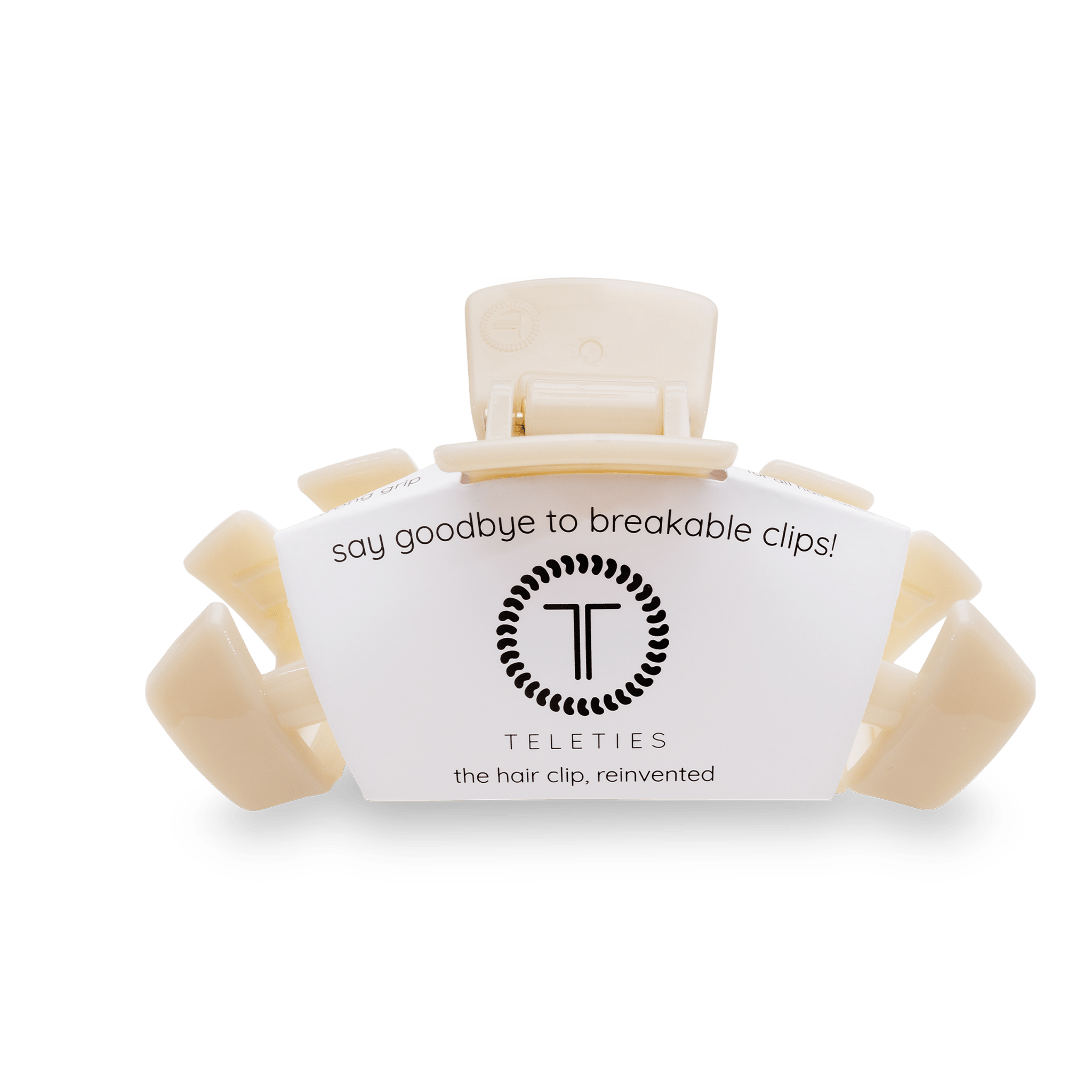 Classic Almond Beige Large Hair Clip - The Pink Pineapple 850