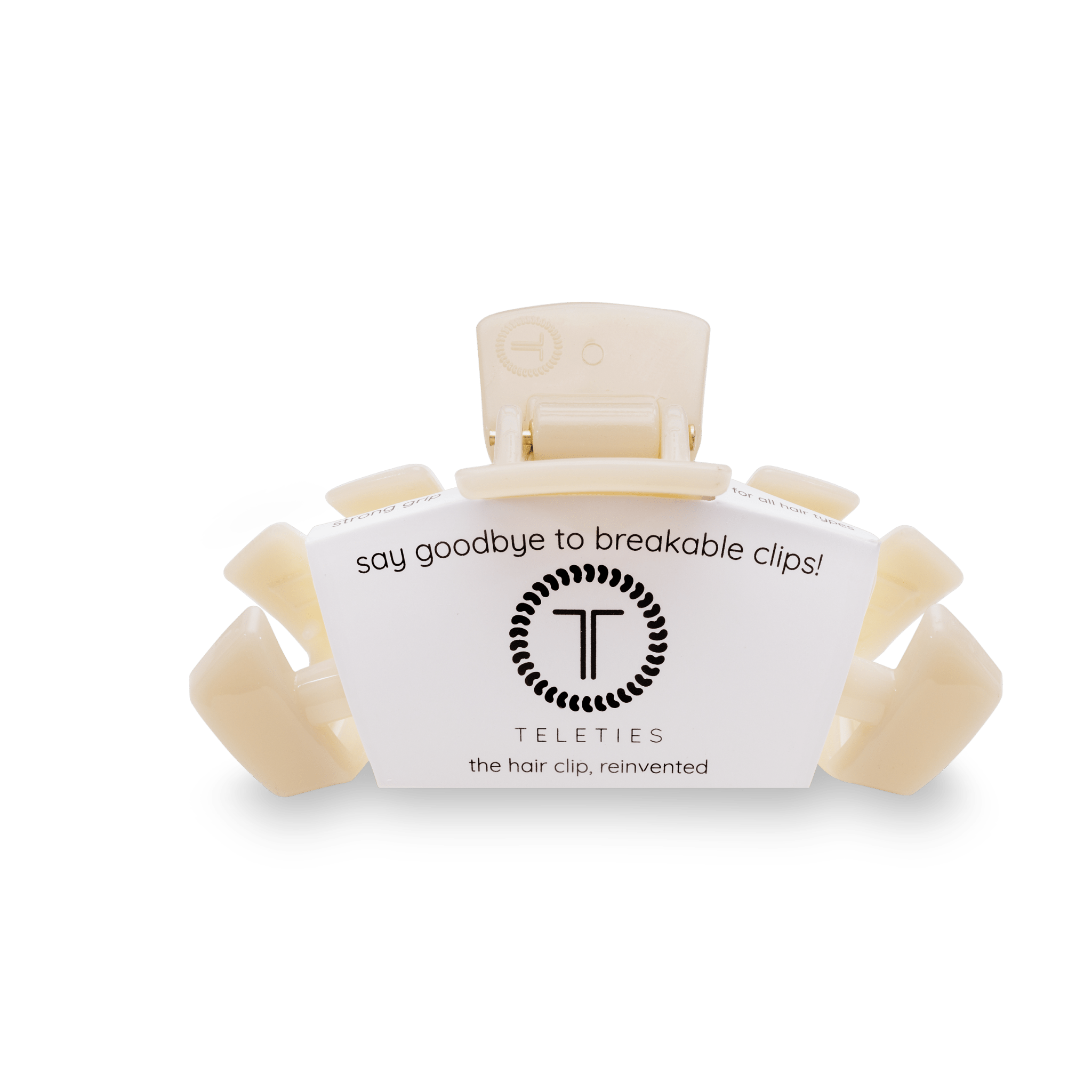 Classic Almond Beige Medium Hair Clip - The Pink Pineapple 850