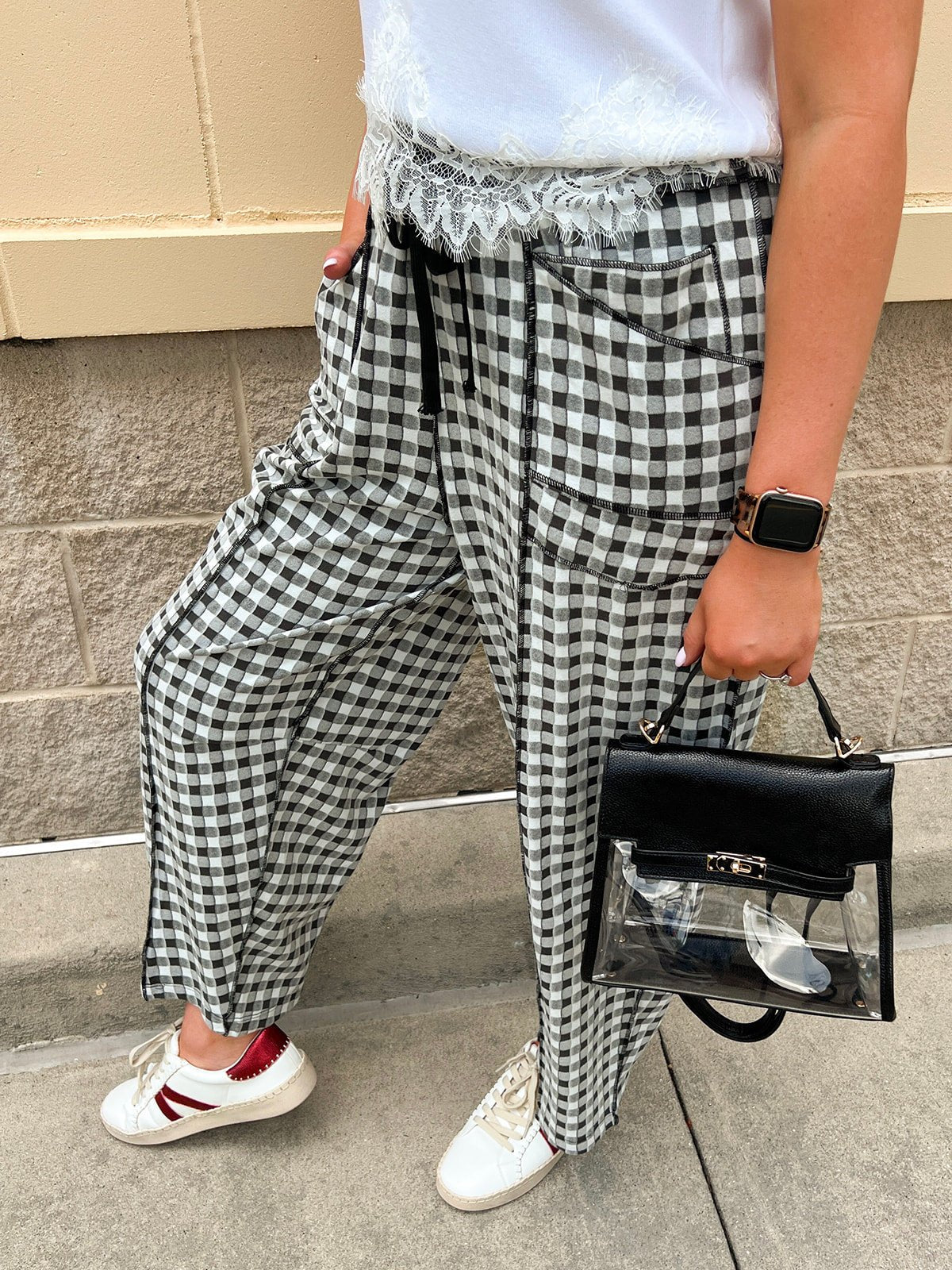 Classic Check Pants - The Pink Pineapple 850