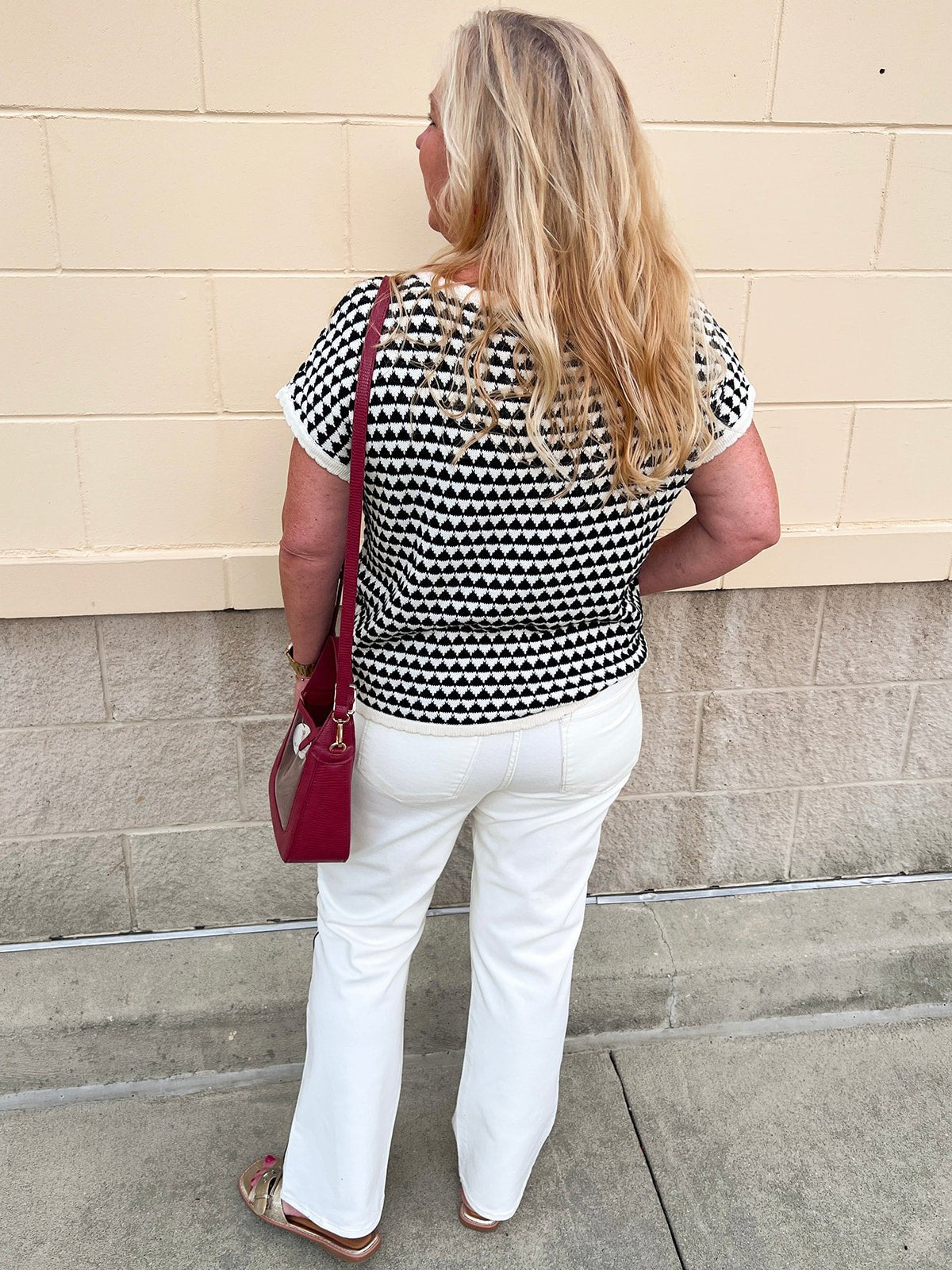 Classic Contrast Knit Top - The Pink Pineapple 850