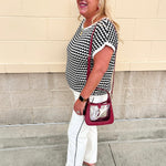 Classic Contrast Knit Top - The Pink Pineapple 850
