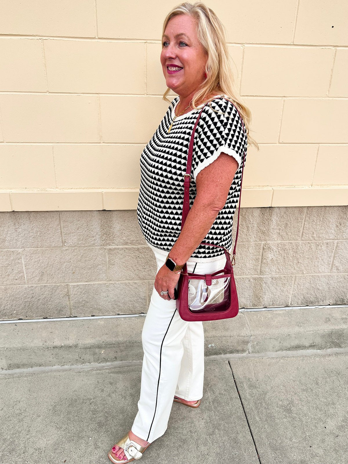 Classic Contrast Knit Top - The Pink Pineapple 850