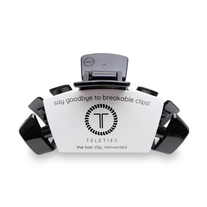 Classic Hair Clip | Large | Jet Black - The Pink Pineapple 850