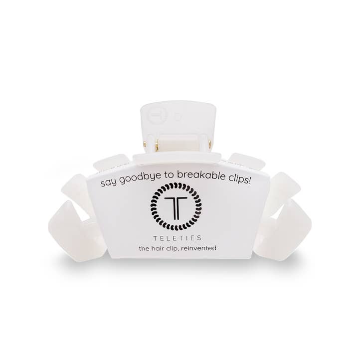 Classic Hair Clip | Small | Coconut White - The Pink Pineapple 850