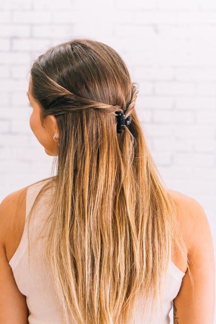 Classic Hair Clip | Tiny | Jet Black - The Pink Pineapple 850