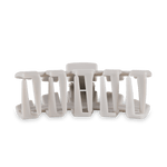 Classic Silver Flames Large Hair Clip - The Pink Pineapple 850