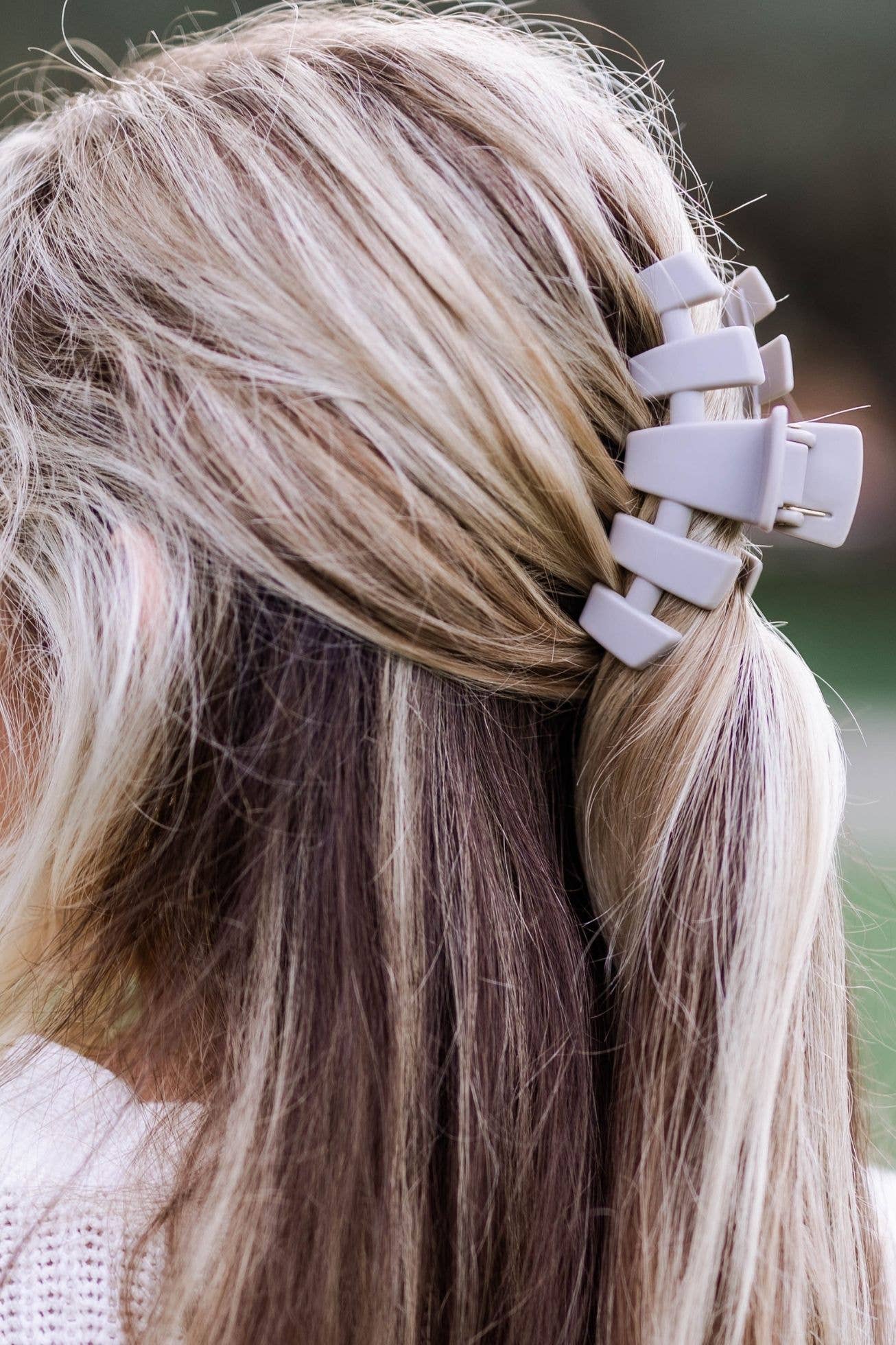 Classic Silver Flames Medium Hair Clip - The Pink Pineapple 850