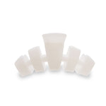 Classic Teleties - Coconut White - Medium Hair Clip - The Pink Pineapple 850