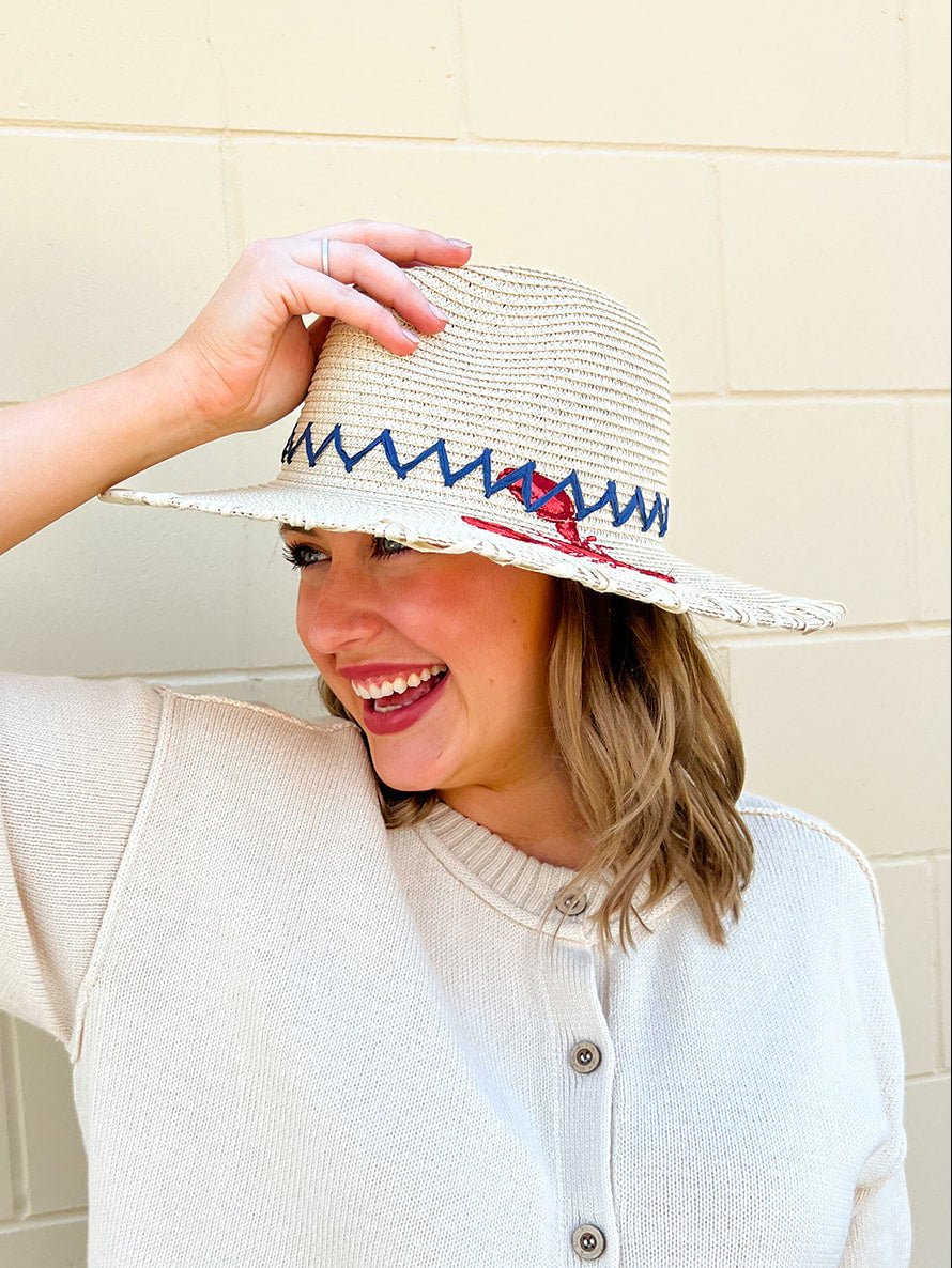 Claudia Hat in Natural - The Pink Pineapple 850