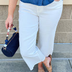 Clean Slate White Bootcut Pants - The Pink Pineapple 850