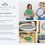 Clean White Interchangeable Pop Gallery Tray - The Pink Pineapple 850