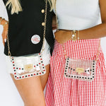 [Clearly Handbags] Jackie Bag in Black and Red - The Pink Pineapple 850