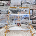[Clearly Handbags] Kathryn Gold Bee Bag - The Pink Pineapple 850
