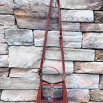 [Clearly Handbags] Paige Saddle Clear Stadium Handbag – Brown Leather - The Pink Pineapple 850