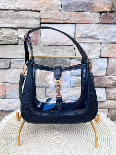 [Clearly Handbags] The Paige in Black - The Pink Pineapple 850