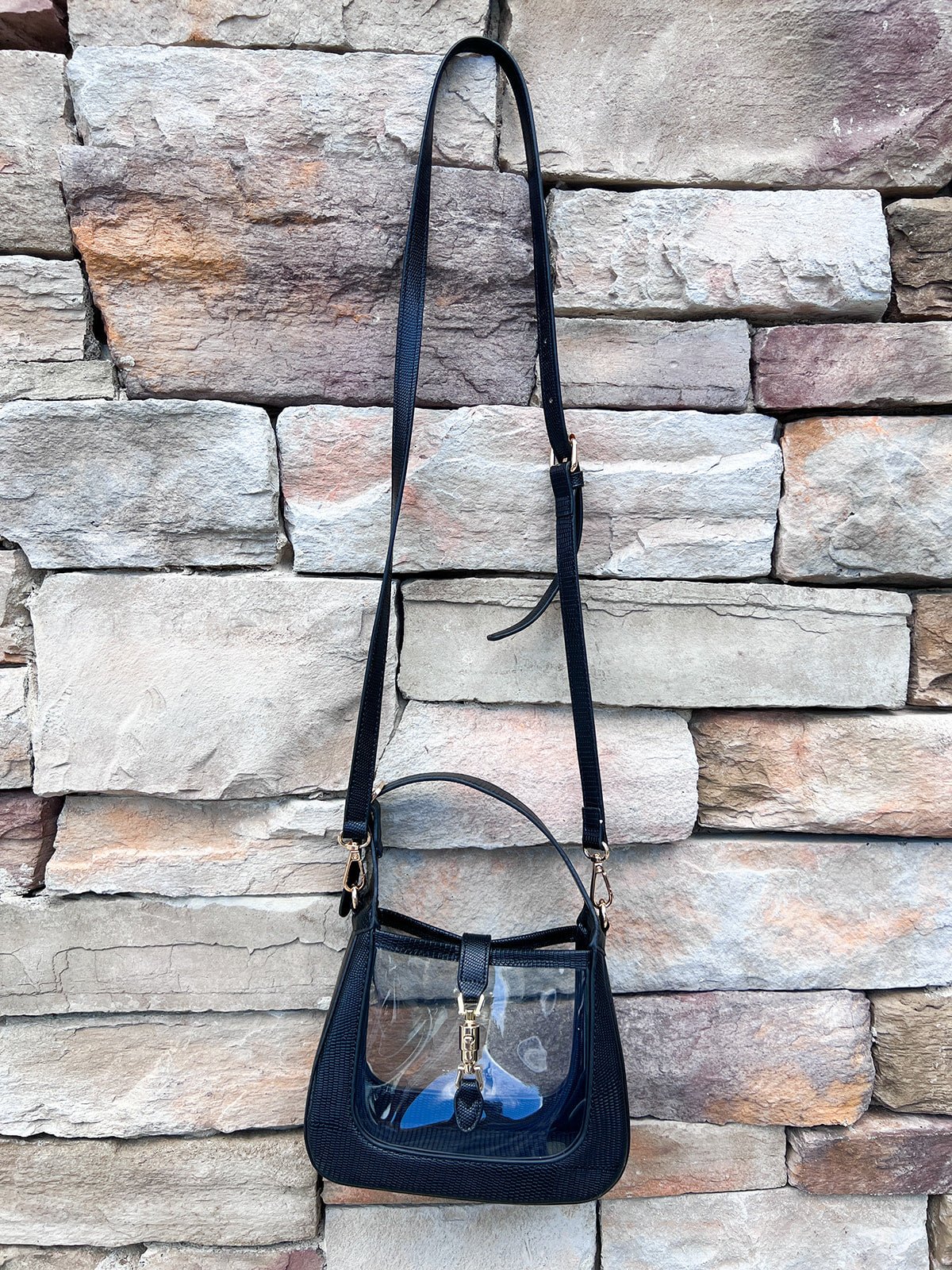 [Clearly Handbags] The Paige in Black - The Pink Pineapple 850