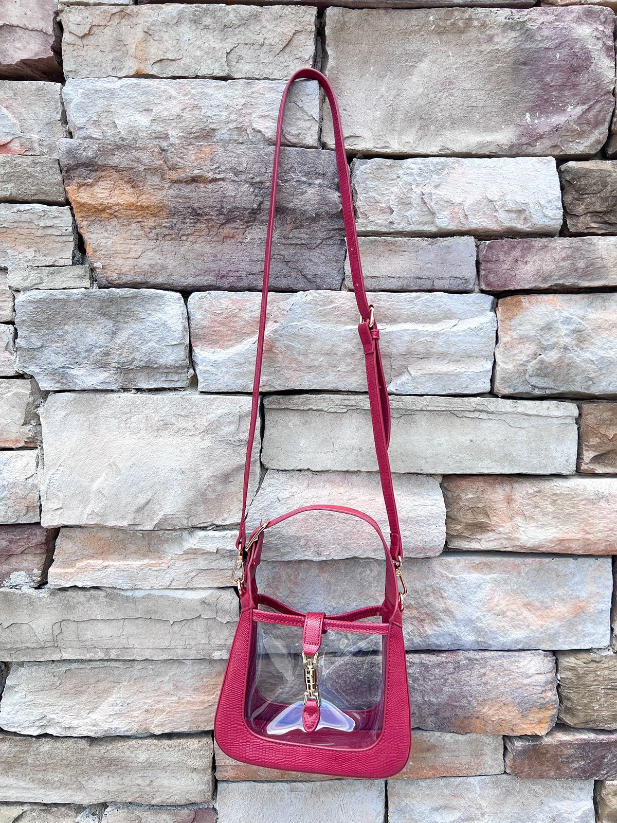 [Clearly Handbags] The Paige in Red - The Pink Pineapple 850